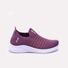 Womens Purple Slip on Sneakers