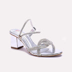 Womens Silver Bridal Sandals 0420853