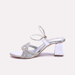 Womens Silver Bridal Sandals 0420853