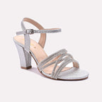 Womens Silver Bridal Sandals 0421512