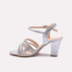 Womens Silver Bridal Sandals 0421512