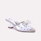 Womens Silver Fancy Pumps 0431382