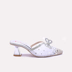 Womens Silver Fancy Pumps 0431382