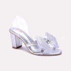 Womens Silver Fancy Sandals 0421361