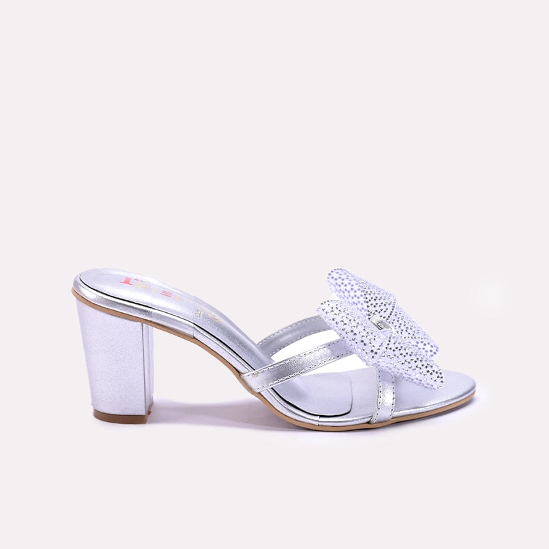 Womens Silver Fancy Sandals 0421361