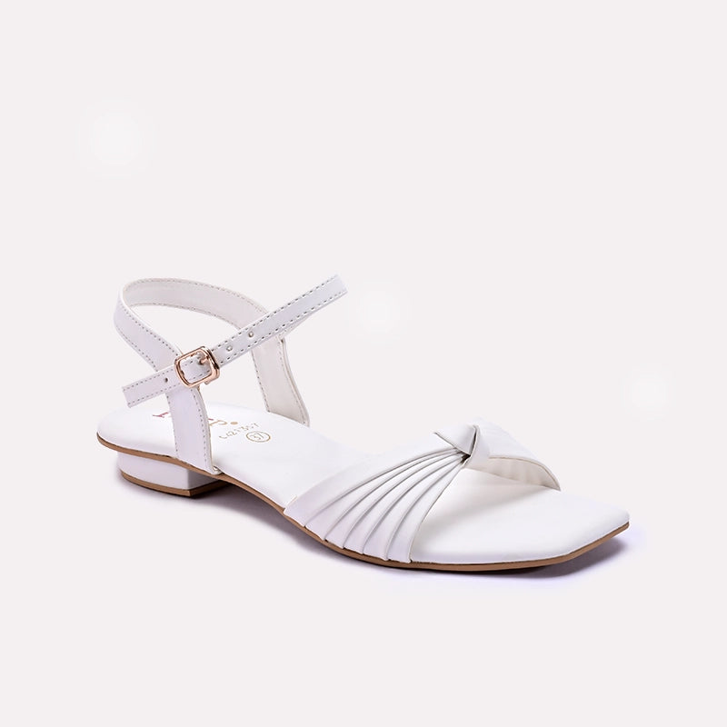 Womens White Casual Sandals 0421357