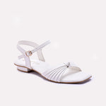 Womens White Casual Sandals 0421357