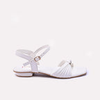 Womens White Casual Sandals 0421357