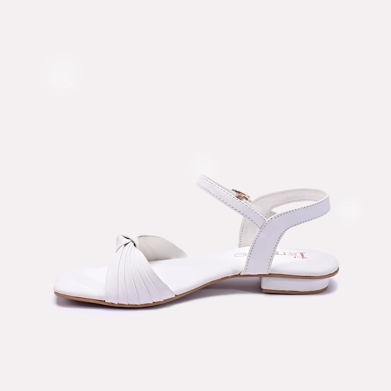 Womens White Casual Sandals 0421357