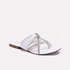 Womens White Fancy Slippers 0411978