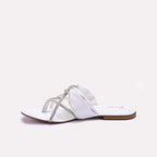 Womens White Fancy Slippers 0411978