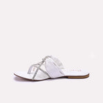 Womens White Fancy Slippers 0411978
