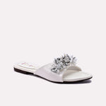 Womens White Fancy Slippers 0413030