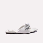 Womens White Fancy Slippers 0413030