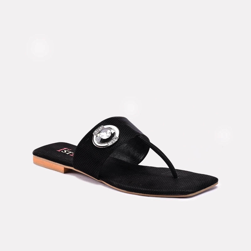 Black Casual Slippers