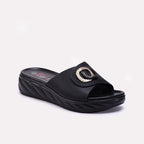 Black Casual Slippers