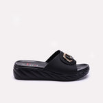 Womens Black Casual Slippers