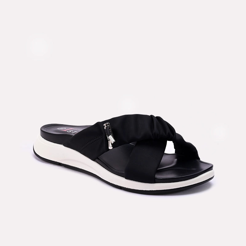Black Comfy Casual Slippers