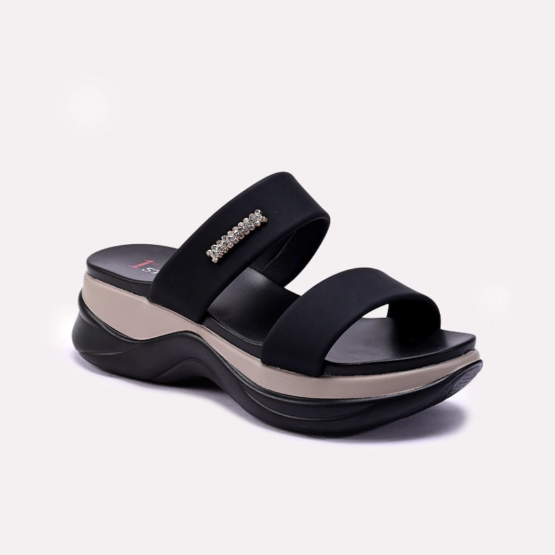 Black Comfy Casual Slippers