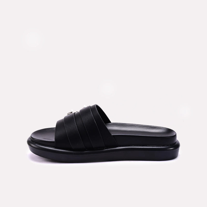 Black Comfy Slippers for Women