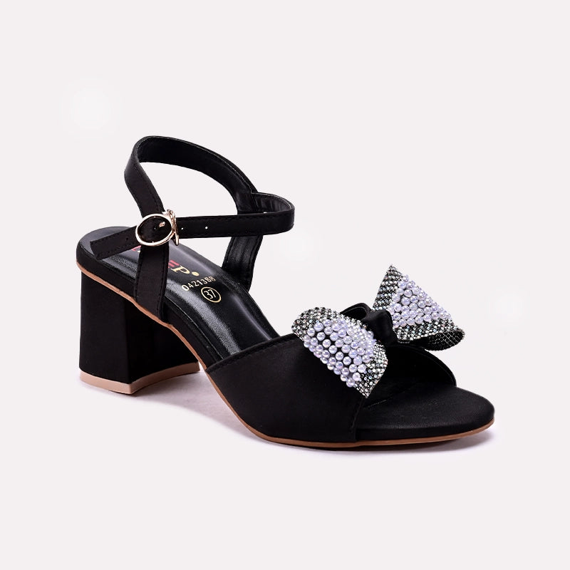 Black Fancy Sandals