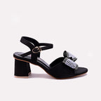 Womens Black Fancy Sandals