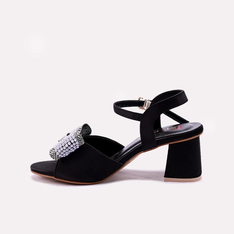Black Fancy Sandals for Women