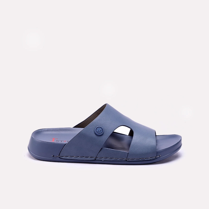 Womens Blue Casual Slippers