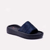 Blue Platform Slippers