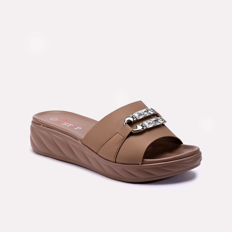 Brown Casual Slippers