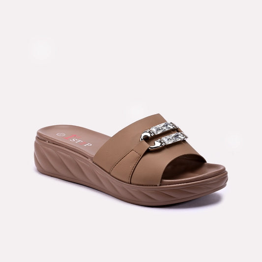 Brown Casual Slippers
