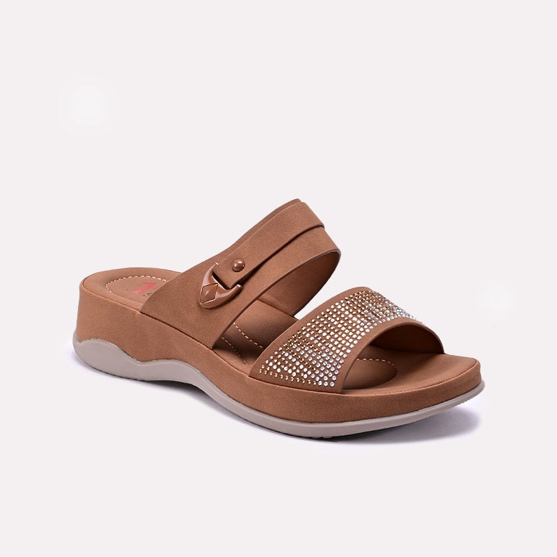 Brown Casual Slippers