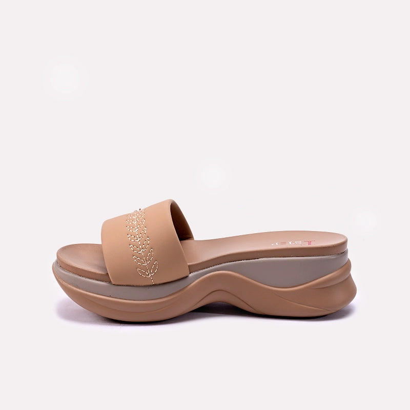 Brown Casual Slippers for Women