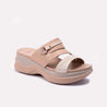 Brown Chunky Casual Slippers