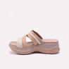 Brown Chunky Casual Slippers for Women