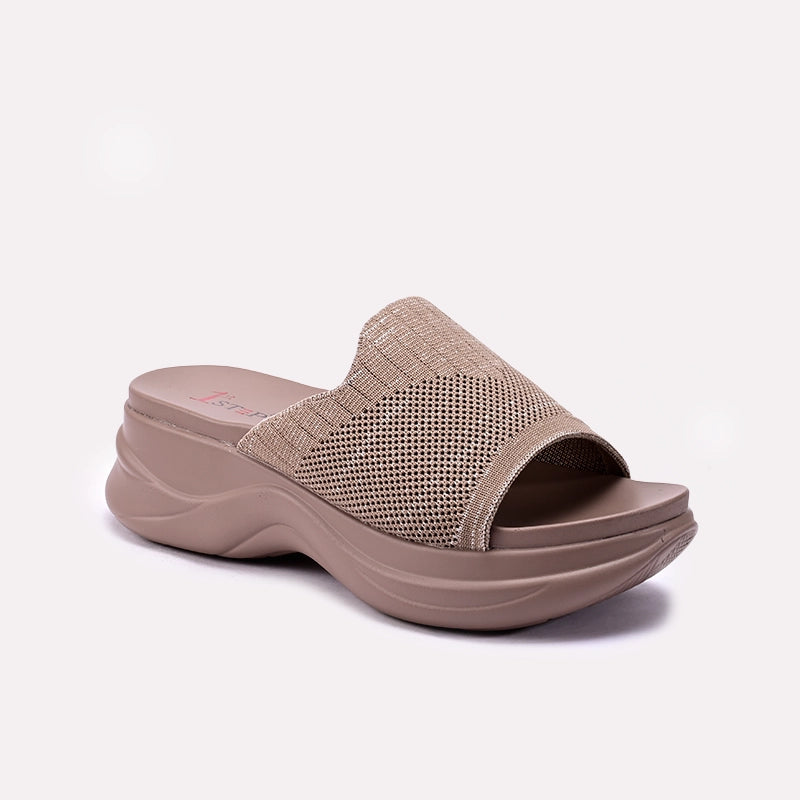 Brown Chunky Slippers