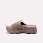 Brown Chunky Slippers for Women