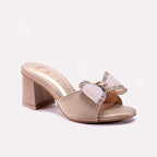 Fawn Block Heel Slippers