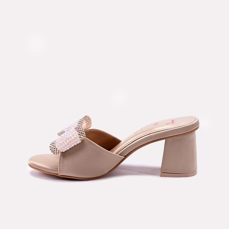 Fawn Block Heel Slippers for Women