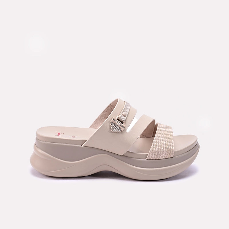 Womens Fawn Chunky Casual Slippers