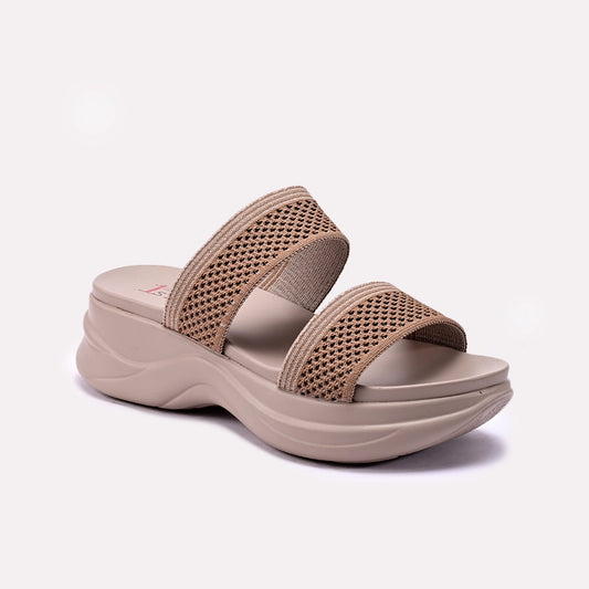 Fawn Chunky Slippers