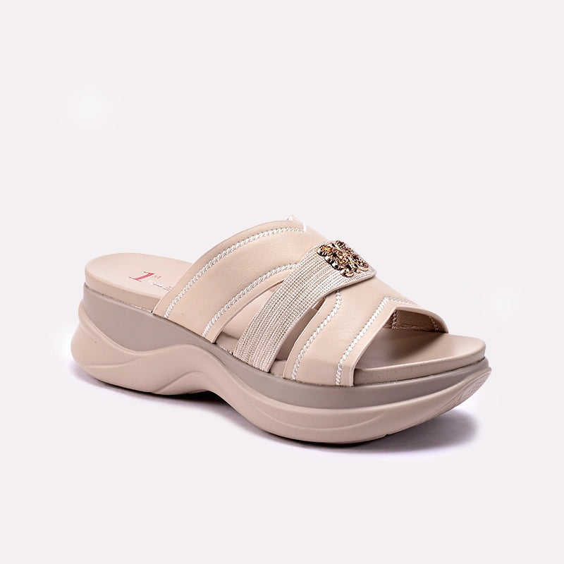 Fawn Chunky Slippers