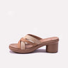 Fawn Heel Casual Slippers for Women