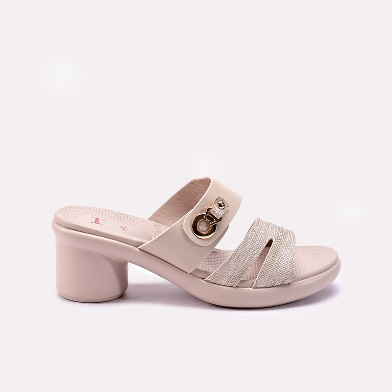 Womens Fawn Heel Casual Slippers