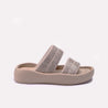 Womens Fawn Platform Casual Slippers
