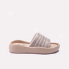 Womens Fawn Platform Slippers