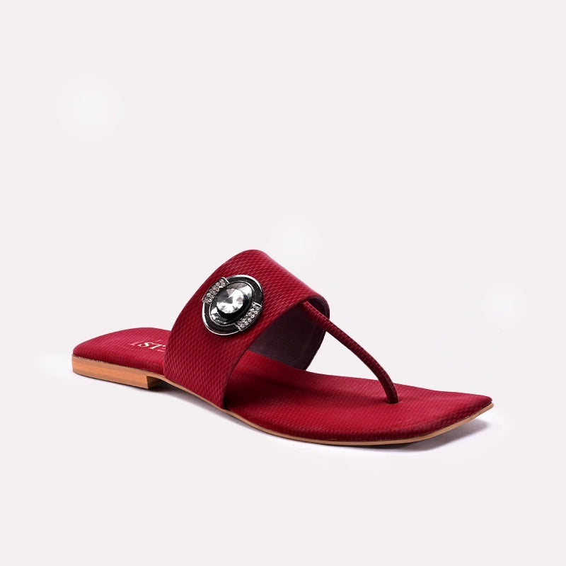 Maroon Casual Slippers