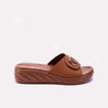 Womens Mustard Casual Slippers