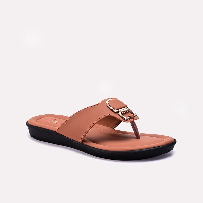 Womens Mustard Fancy Slippers