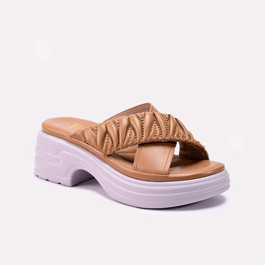 Mustard Platform Slippers